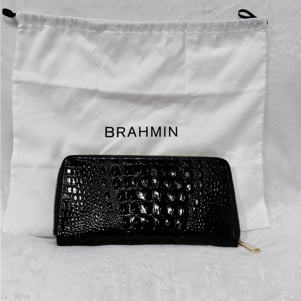 Brahmin Skylar Black Melbourne Clutch
